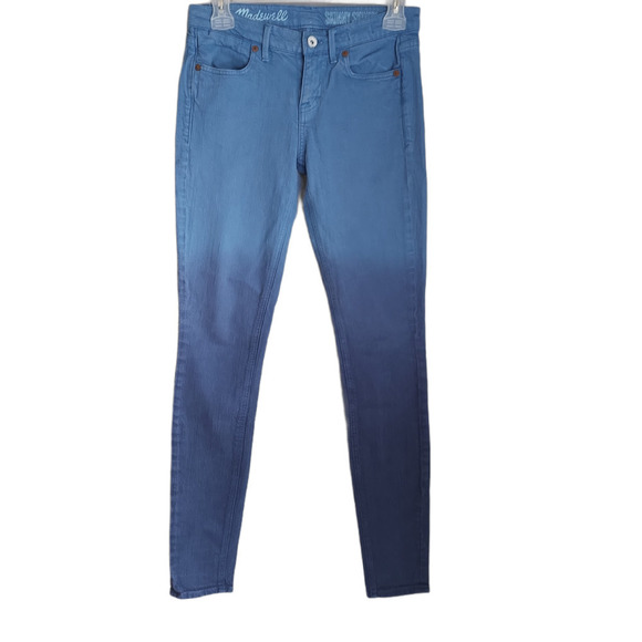 Madewell Denim - MADEWELL Blue Ombre Skinny Skinny Jeans 24 x 32